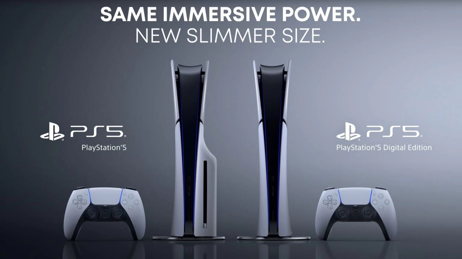 مدل اسلیم PlayStation 5 با اندازه کوچک‌تر معرفی شد + مشخصات فنی